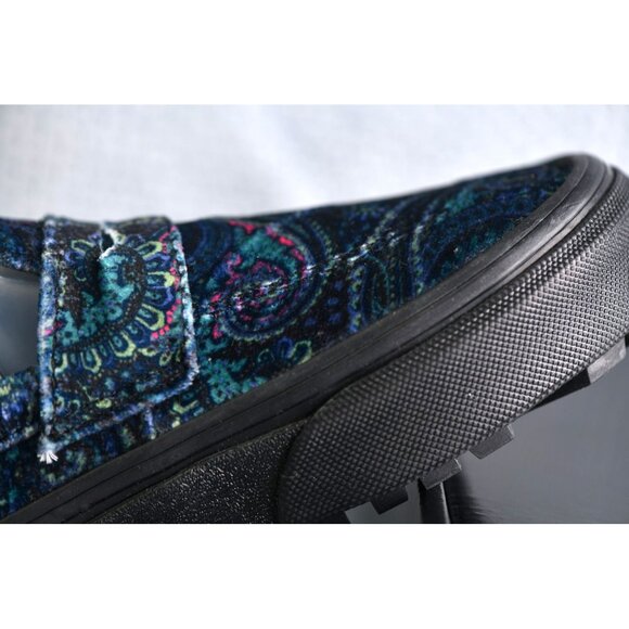 New! Size: 4.5 Men/6 Women | VANS Style 53 Velvet Shoes Paisley | Blue Color - Picture 5 of 14